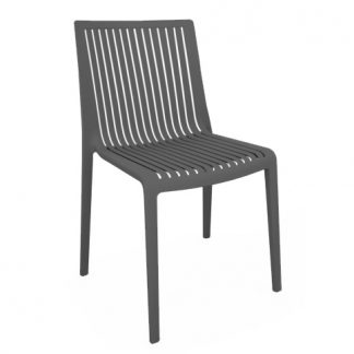 Chaise COOL - polypropylène - anthracite - District W - St-Hyacinthe