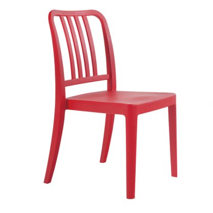 Chaise VARIA - polypropylène - rouge - District W - St-Hyacinthe